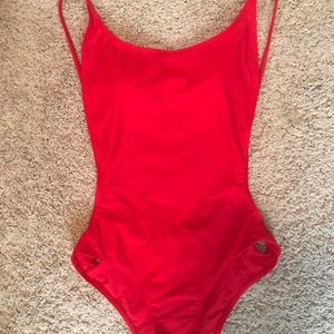 NWOT Sunny Co. Pamela Red One-Piece Swimsuit